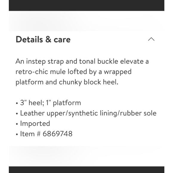 Donald J. Pliner Gramercy Black Leather Square Toe Buckle Slip On Heels Shoes 6 - Picture 10 of 11